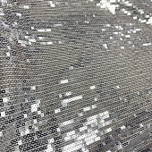 Пайетка на сетке Серебро 135 см, Китай