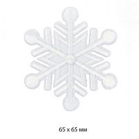 Термоаппликация Снежинки 6,5х6,5 см, Китай
