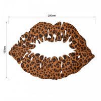 Термоаппликация Леопардовый губы 28х19 см