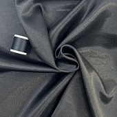 Креп-сатин плат. Черный 150 см, Китай