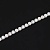 Стразы на нитях в пласт. оправе 3 мм Белый голограмма, Китай