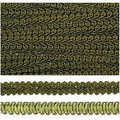 Тесьма Шанель плетеная 8 мм Т.зеленый