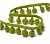 Тесьма с помпонами 15-20 мм Оливковый, Китай