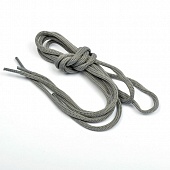 Шнурки круглые 4 мм*80 см Т.серый 2шт, Китай