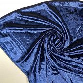 Бархат мраморный Темно синий 155 см, Китай