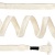 Шнурки плоские декор 10 мм 130 см Белый 1шт, Китай