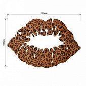 Термоаппликация Леопардовый губы 28х19 см