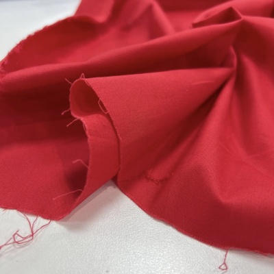 Поплин стрейч рубашеч. Красный 145 см, Китай