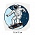 Термотрансфер Космонавт на скейте 18х17см, Китай