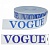Тесьма отдел силикон 25мм Vogue Прозрачн синий, Италия