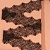Кружево шантильи 105 мм Чёрный купон 3 м, Китай