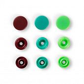 Kнопки Color Snaps 12мм Зелен коричн 30шт PrymLove, Германия 393005