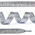 Шнурки плоские метал 10 мм 130 см Серебро 2шт, Китай