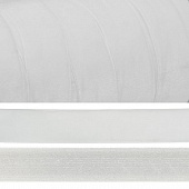 Лента бархатная нейлон 15мм Белый, Россия