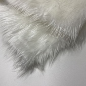 Мех длинноворсовый Белый медведь 148 см, Китай