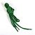 Шнурки круглые 4,5 мм*80 см Зеленый 2шт, Китай