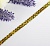 Пайетки на нитях плоские 5мм Золотая голограмма 5м, Китай