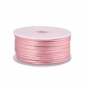 Шнур атласный 2 мм Св.гр.розовый, Китай