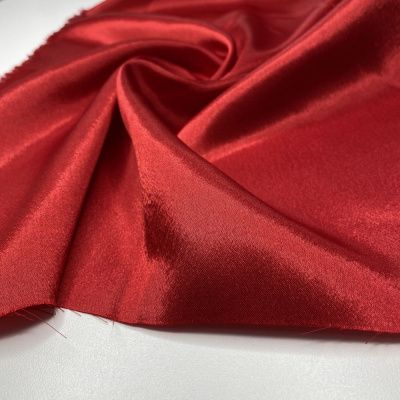 Креп-сатин плат. Красный 150 см,  Китай
