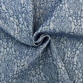 Джинс рубаш/вышивка Св.синий 150 см, Италия