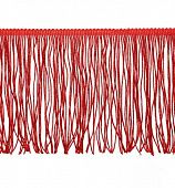 Бахрома с люрекс. 15 см красный, 18433.005, Китай