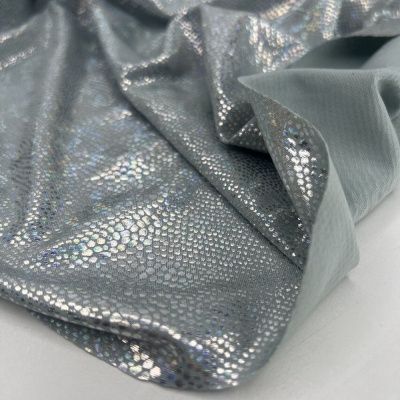 Трикотаж Голограмма SNAKE Серебро 150 см, Китай