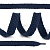 Шнурки плоские х/б 15 мм 150 см Синий, Россия